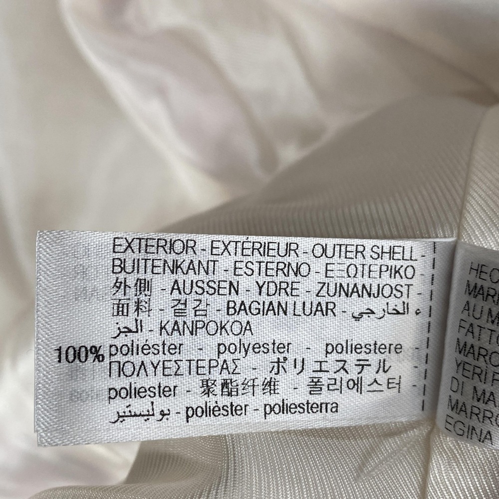 Zara Floral‎ Print Satin Effect Blazer Womens Large Cream Pink Open Front Jacket - Picture 8 of 14